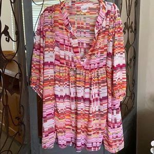 Swak plus size 4x 3/4 sleeve babydoll top. NWOT